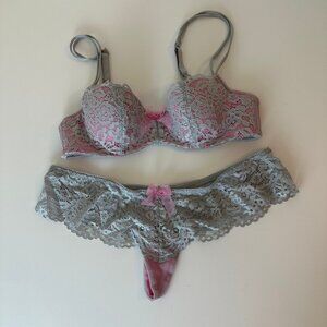 b.tempted Lace Bra and Panty Set